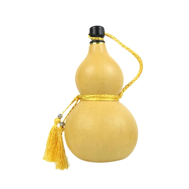 Hervidor de bebidas Botella de agua decorativa Calabaza Botella de vino Calabaza Botella de agua para amarillo pequeño