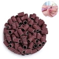 thumbnail image 2 of Bandas de lijado profesionales para brocas de uñas, 100 piezas de taladro de manicura de uñas que trabajan en uñas naturales y uñas acrílicas, tamaño 80, 120,180 Ormromra 220135-1, 2 of 7