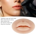 thumbnail image 2 of 3D Fake Lips, Silicone Fake for Lips Practice Semi Permanent Skin Fake Lips Fake Skin Lips Open Mouth Silicone Lips Model Practice Skin for Training Lips Makeup Artists, 2 of 4