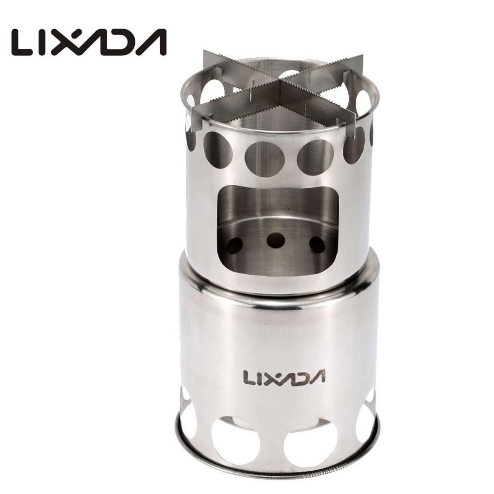 Lixada Portable Stainless Steel Lightweight Wood Outdoor Cooking Picnic Camping Walmart Com Walmart Com