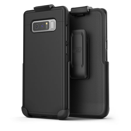 Galaxy Note 8 Belt Case, Encased [SlimShield] Protective Grip Case with Holster Clip for Galaxy Note 8 (Black)