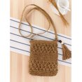 thumbnail image 2 of Yoyauz Women's Grass Woven Beach Bag - Women's Beach Handmade Woven Handbag, Summer Mesh Hollow Shoulder Bag, Suitable for Holidays, 2 of 5
