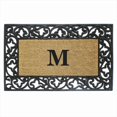 thumbnail image 1 of Nedia Home 18020N Acanthus Border 24 x 57 In. Rubber-Coir Doormat Monogrammed with N, 1 of 1