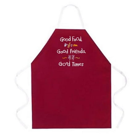 L.A. Imprints 2097 Good Food Apron in Maroon
