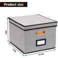 thumbnail image 2 of 1pcs File Organizer Box With Lid, Hanging File Folders Letter Size, Collapsible Document Organizer - Jxlgv, 2 of 5