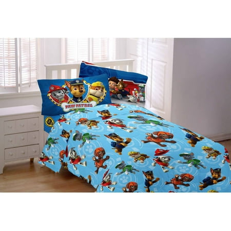 Paw Patrol 3-Piece Flannel Twin Sheet Set - Walmart.com