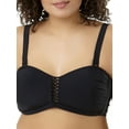 thumbnail image 2 of Women's Plus-Size Solid Bandeau Bikini Top, 2 of 6