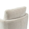 thumbnail image 2 of Aukfa 32" Wide Swivel Barrel Chair Accent Chair with Pillow for Living Room Bedroom, Chenille, Beige, 2 of 18