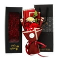 thumbnail image 4 of Linnome Valentine's Day Romantic Soap Flower Bouquet Gift Box Carnation Rose Imitation Bouquet for Sweetheart Gift Needs, 4 of 9