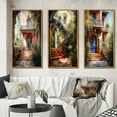 thumbnail image 1 of Designart "Country Cottage Entry Rustic Charm II" Farm Framed Wall Art Set Of 3 - White Country Frame Canvas Set For Living Room Decor, 1 of 6