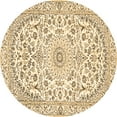 thumbnail image 1 of Ahgly Company Indoor Round Medallion Brown Traditional Area Rugs, 8' Round, 1 of 4
