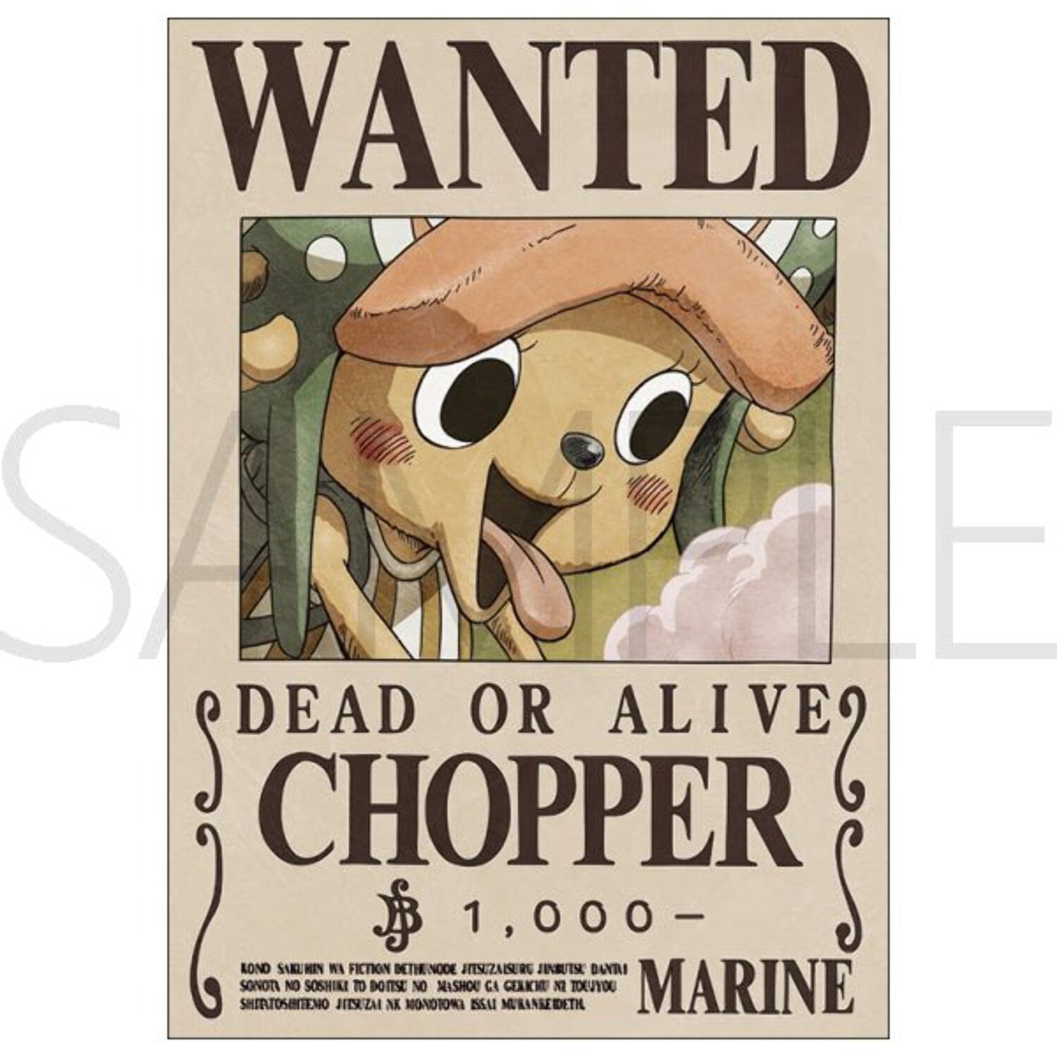 One Piece] Buggy 3.1B Official Japan Mugiwara Wanted Poster