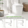 thumbnail image 4 of Giantex 3-Tier Metal Bathroom Organizer, Freestanding Over The Toilet Storage Rack w/Anti-Tippling Devices, White, 4 of 8