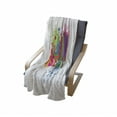 thumbnail image 4 of Seattle Skyline Soft Flannel Fleece Throw Blanket, Contemporary Lettering City Artwork in Colorful Paint Blobs Modern Print, Cozy Plush for Indoor and Outdoor Use, 60" x 80", Multicolor, by Ambesonne, 4 of 6