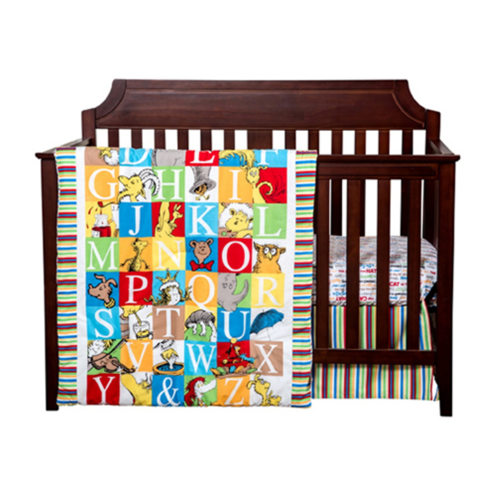 Trend Lab Dr Seuss Alphabet Seuss 3 Piece Crib Bedding Set