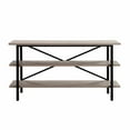 thumbnail image 3 of Evelyn&Zoe Holloway Rectangular TV Stand for TV's up to 65", Gray Oak, 3 of 8