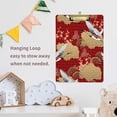 thumbnail image 7 of GZHJMY Japanese Crane Bird Cherry Blossom Flower Acrylic Clipboard Letter Size 9" x 12.5" Decorative Clipboard with Low Profile Silver Metal Clip for Office School Student Whiteboard Clipboards, 7 of 7