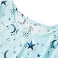 thumbnail image 3 of Tisoloow Women's Cotton Nightgown Sleepwear Short Sleeves Shirt Casual Print Sleepdress Star sign Large, 3 of 9