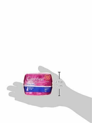 CAREFREE Acti-Fresh Body Shape Regular To Go Pantiliners, Unscented 20 ea  (Pack of 3) 