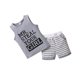 thumbnail image 1 of Guardurnaity Yinyinxull bebé niños 2 uds conjuntos sin mangas verano camisetas sin mangas pantalones cortos conjuntos de ropa gris 2-3 años conjuntos de ropa Gris 80cm Guardurnaity AP002834-02, 1 of 6