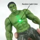 thumbnail image 3 of Figuras de Anime de Los Vengadores, superhéroes con luz LED, Iron Man, Spider Man, Hulk, juguetes modelo, muñeca para niños, regalo de cumpleaños, bolsa Opp, 15CM（Captain America，, 3 of 5
