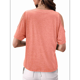 thumbnail image 3 of Blusas con Hombros Descubiertos para Mujer, Grandes, Cuello en V, Corta, Ropa de Verano, Túnicas Abotonadas, Rosa XXXL, 3 of 7