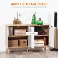 thumbnail image 4 of Kitchen Storage Cabinet with Chevron Doors & Adjustable Shelves, 4 of 7
