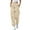 Beige, variant on ManxiVoo Womens High Waisted Wide Leg Joggers with Pockets Comfortable Workout Trousers L Size Beige