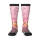 thumbnail image 1 of Fotbe Abstract Pink Gold Splash Calcetas Divertidas Estampadas para Hombre y Mujer, Calcetas de Algodón hasta la Rodilla para Caminar, Correr, Enfermería y Embarazo, 1 of 6