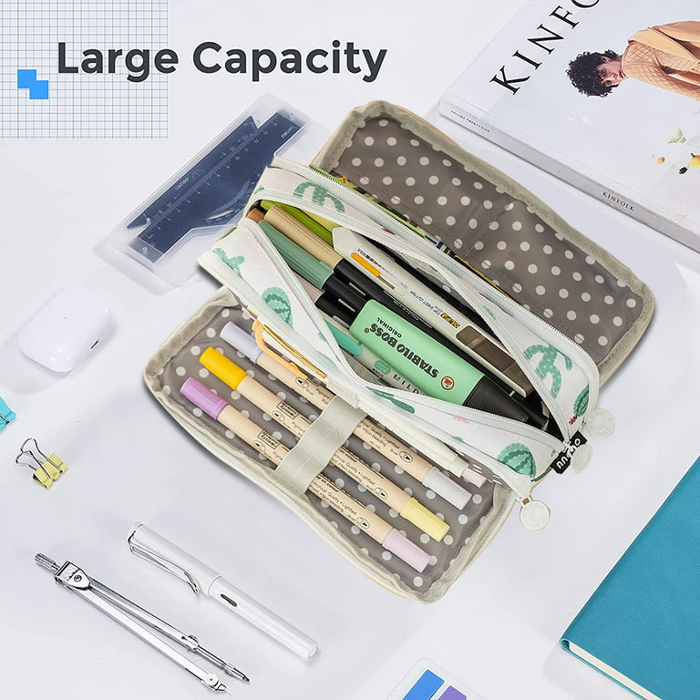 Cheap Large-capacity Pencil Case Cute Student Girl Multifunctional Pen Bag