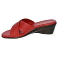 thumbnail image 2 of Italian Shoemakers Womens Kenny Criss Cross Fashion Wedge Sandals Made in Italy, 2 of 4