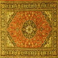 thumbnail image 1 of Ahgly Company Indoor Square Medallion Yellow Traditional Area Rugs, 6' Square, 1 of 4