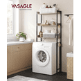 thumbnail image 4 of VASAGLE 3 Tier Bathroom Storage Shelving Unit Space Saving Easy to Assemble Laundry Room Industrial Style Grège and Black BTS002B02, 4 of 9