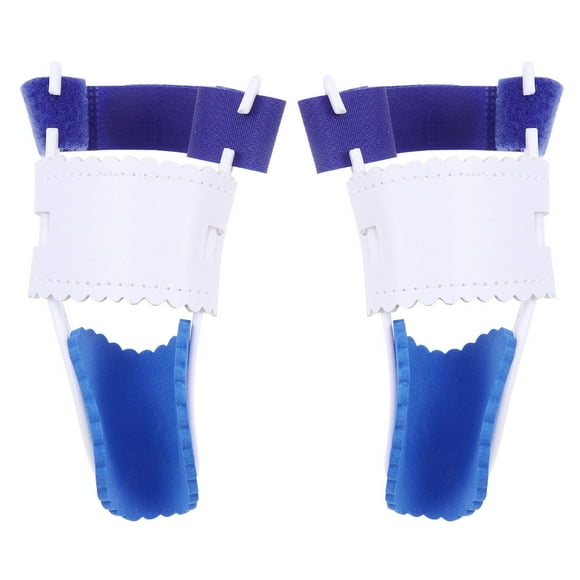 EeaseMX Par de férulas nocturnas ajustables para juanetes, correctores de dedos en martillo para aliviar el dolor de hallux valgus en la articulación del dedo gordo (blanco)