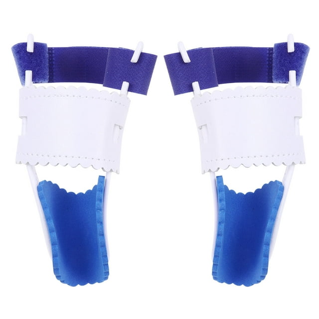 EeaseMX Par de férulas nocturnas ajustables para juanetes, correctores de dedos en martillo para aliviar el dolor de hallux valgus en la articulación del dedo gordo (blanco)