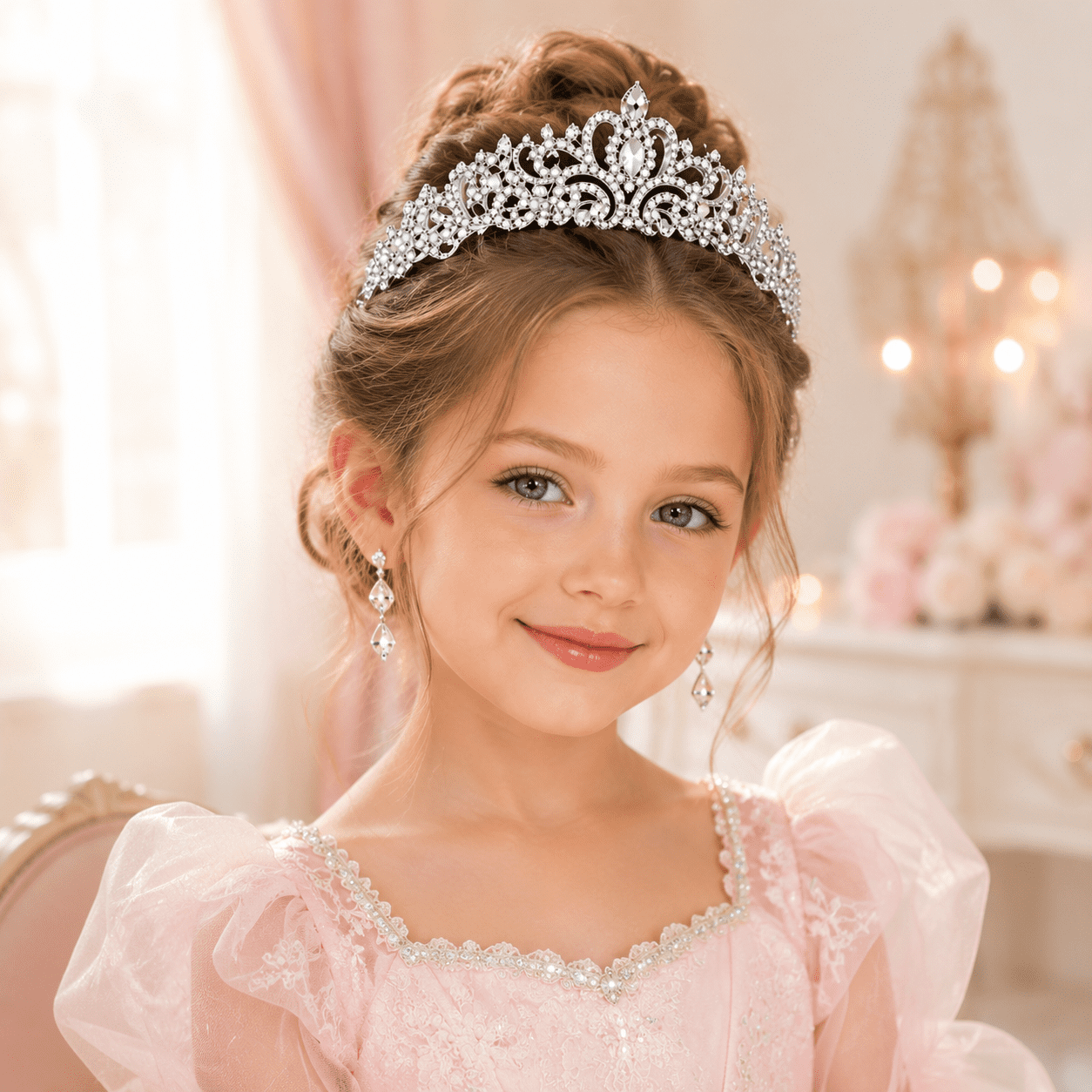 4.5 inch high tiara with built in combs ?NEW _57.JPG?set_id=8800005007 main image 2