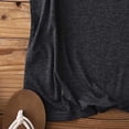 thumbnail image 3 of Women's Plain Basic Tank Top Summer Comfy Scoop Neck Sleeveless Tee Tank Loose Fit Casual Layering and Everyday Wear Shirts Dark Gray, 3 of 5