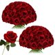thumbnail image 1 of Rosas de seda artificiales Nubry, 50 unidades, para decoración de bodas y hogares, 1 of 8