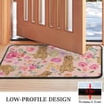 thumbnail image 3 of Golden Retriever with Flowers Door Rugs,Washable Non Slip Door Mats Indoor,Decorative Door Mats,Entry Mat Indoor for Entrance,Bedroom,Kitchen,Bathroom,30"x17", 3 of 6