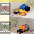 thumbnail image 3 of Acrylic Hat Organizer Stand Space-Saving Baseball Cap Organizer for 7, 3 of 6