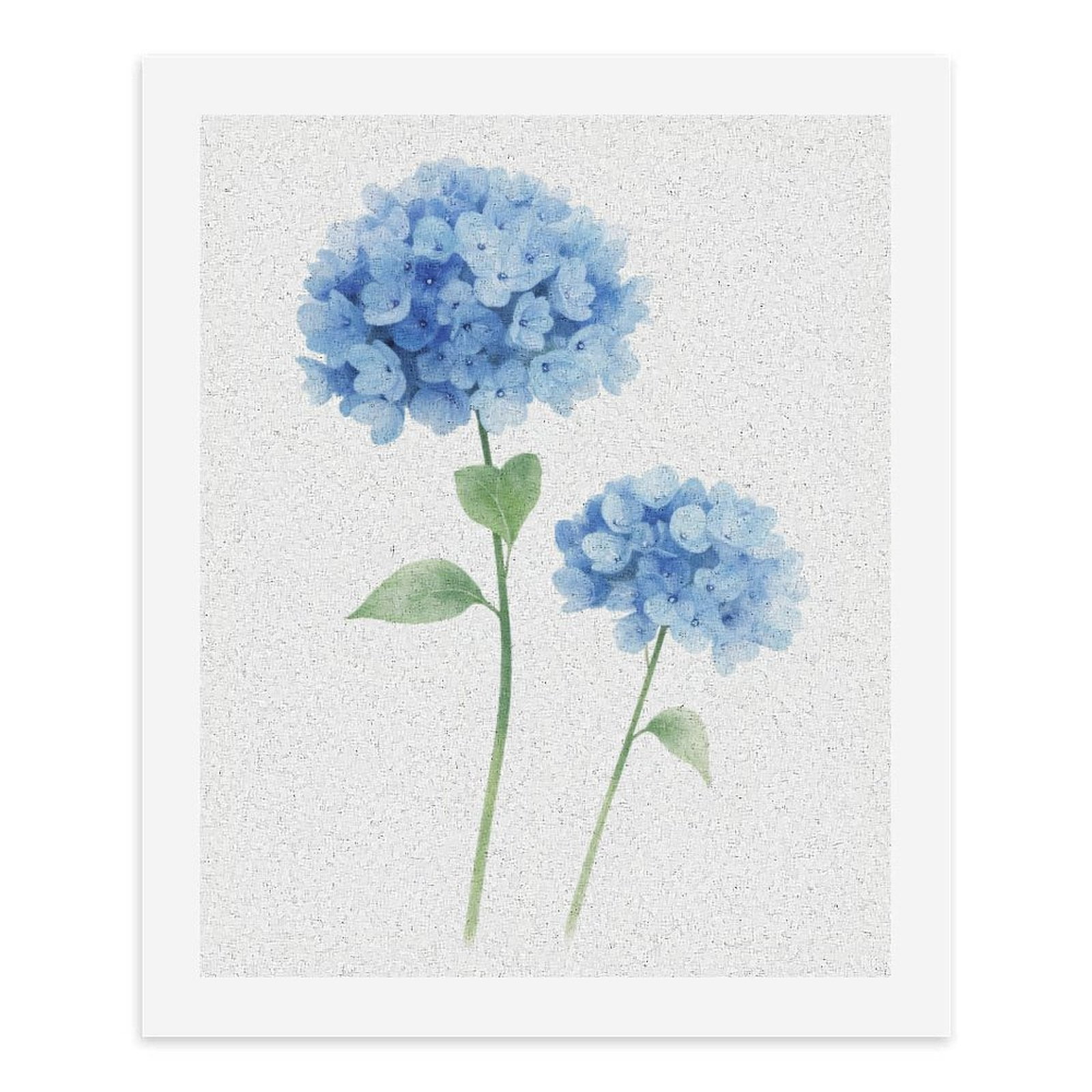 Paint by Numbers Kit for Adults, Blue Floral Watercolor Art Paint by Numbers, Easy Paint by Numbers Kit for Adults Beginner, DIY Adult Paint by Number Kits on Canvas, 12x16in Home Decor