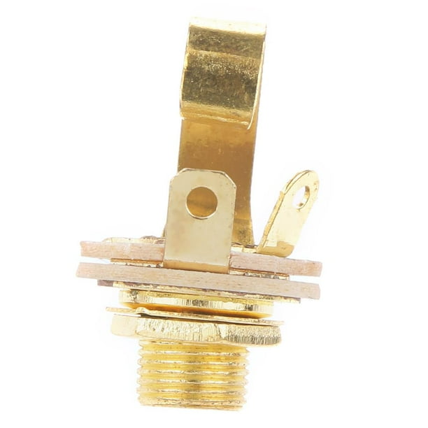 Toma de salida de guitarra de 1/4 "6,35 mm para piezas de guitarra eléctrica/bajo-dorado Yuyangstore Guitarra Jack