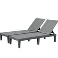 thumbnail image 4 of Homall 2 Pieces Patio Lounge Chair Outdoor Adjustable Chaise Lounge Chair,Gray, 4 of 7