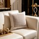 thumbnail image 4 of 17.72x17.72in Cottons Quilted Striped Splicing Throw Pillow Cover Modern Wabis Sabi Cushion Case With Hidden Zipper Easys Install For Sofa Bed, 4 of 6
