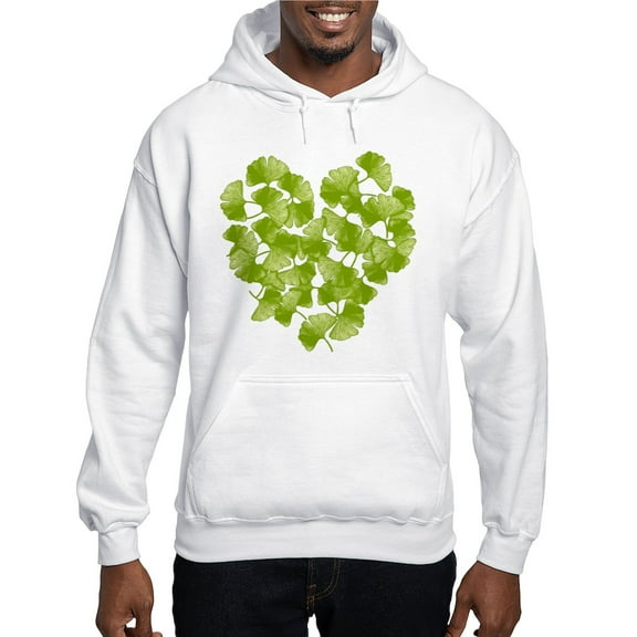 CafePress - Ginkgo Leaf Heart Hooded Sweatshirt - Pullover Hoodie, Hooded Sweatshirt