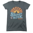 thumbnail image 4 of Shark Week Officially Licensed Lino Sunset Women's T Shirt, Charcoal, Medium, 4 of 4