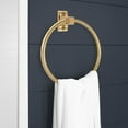 thumbnail image 4 of Design House Millbridge Wall Mounted Bathroom Towel Ring, Polished Brass, 4 of 12