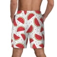 thumbnail image 4 of Haiem Watermelon Mens Swim Trunks with Compression Liner 2 in 1 Swimming Shorts Stretch Swimwear Quick Dry,Board Shorts-X-Large, 4 of 9
