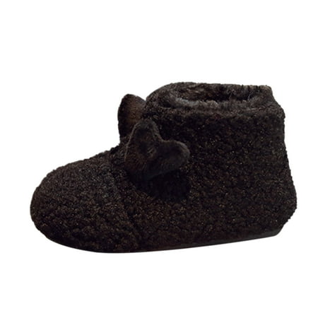 

Babies Shoes Size 5 Winter Children Toddler Shoes For Boys And Girls Flat Plush Warm And Comfortable Cartoon Sheep Shape Toddler Girl Shoe