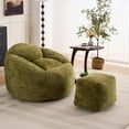 thumbnail image 4 of Foam Bean Bag Chairs for Adults/Teens with Filling,Bean Bag Lazy Sofa with Ultra Soft Chenille Cover, Bean Bag, 4 of 7